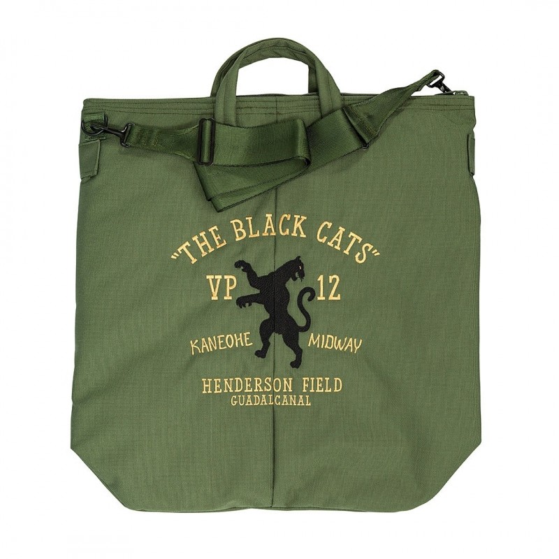 Black Cats Helmet Bag - Olive