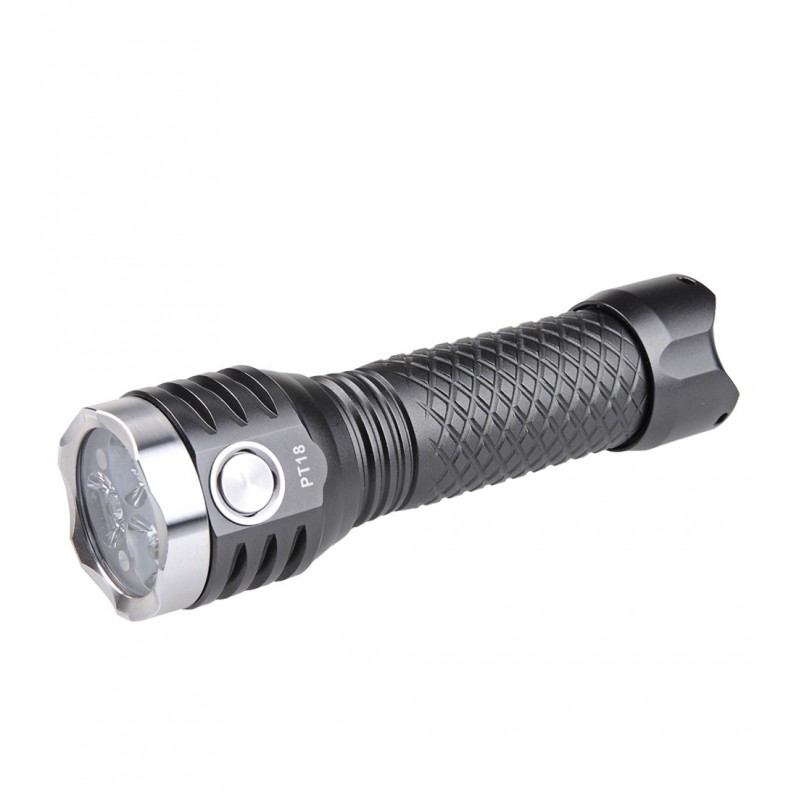 Ultra Bright USB Rechargeable Compact Flashlight - Black